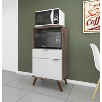 Balcão Forno e Microondas Retrô Movelbento
