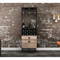 Bar Retrô com 8 Nichos e 2 Gavetas Movelbento