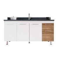 Armário Para Cozinha Kaus 144 Sem Pia 143,5cm Cerocha