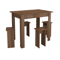 Conjunto De Mesa De Jantar Com Bancos Nova Mobile