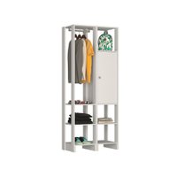 Small Closet Yes Com Cabideiro Porta e 6 Prateleiras Nova Mobile