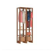 Small Closet Yes Com Cabideiro 2 Gavetas e 8 Prateleiras Nova Mobile