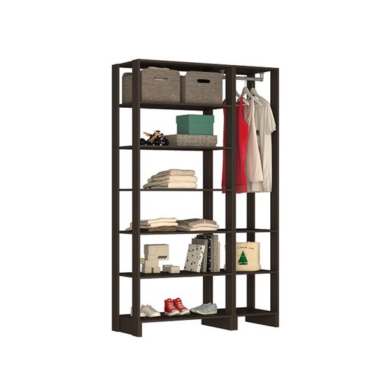 Smart Closet Yes Com Cabideiro e 9 Prateleiras Nova Mobile