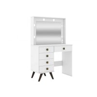 Penteadeira Retrô com 5 Gavetas Movelbento