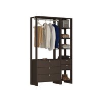 Smart Closet Yes Com Cabideiro 5 Gavetas e 6 Prateleiras Nova Mobile