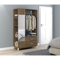 Armário Closet 1050x1800x450mm Legno Movelbento