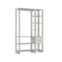 Smart Closet Yes Com Cabideiro 2 Gavetas e 8 Prateleiras Nova Mobile