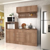 Conjunto Cozinha Marajó Balcão Aéreo Armário Forno Nova Mobile