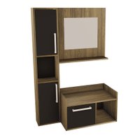 Kit Gabinete para Banheiro com Armário e sem Cuba Estilare Móveis CNJ1041