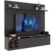 Painel Home TV 60 Polegadas Em MDP 2 Portas 5 Prateleiras Quiditá