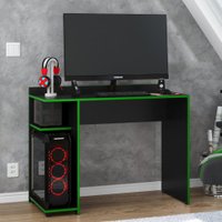 Mesa para Computador Gamer RTX 9409 - Preto com Verde - RPM Móveis