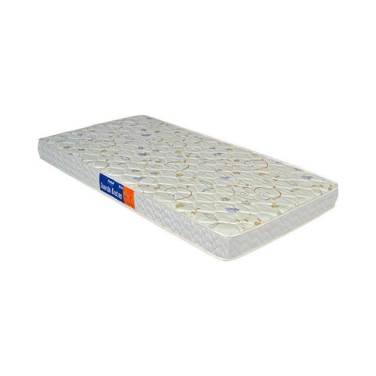 Bicama com Cama Auxiliar Solteiro Barcelona com 1 Colchão - Branco com Rosa ou Lilás