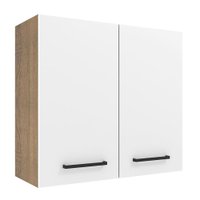 Armário de Cozinha Aéreo 70 cm 2 Portas Rustic/Branco Agata Madesa