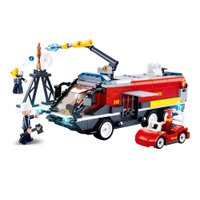 Blocos de Montar Cubic Bombeiros Resgate No Aeroporto 381 Peças Multikids - BR1494