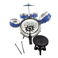 Super Bateria Rock Star Azul Dó Ré Mi Fun Multikids - BR1598