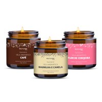 Kit de Velas Aromáticas Sensações 100g Multilaser Saúde - HC527