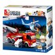 Blocos de Montar Caminhão de Bombeiro + Helicóptero 394 Peças Indicados para +6 Anos Multikids