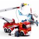 Blocos de Montar Caminhão de Bombeiro + Helicóptero 394 Peças Indicados para +6 Anos Multikids