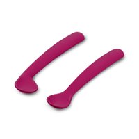 Kit Duas Colheres First Bites no Case Silicone Rosa Multikids Baby - BB1046