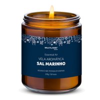 Vela Aromática de Sal Marinho 200g Multilaser Saúde - HC522