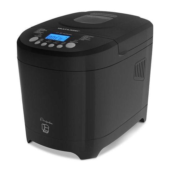 Panificadora Elétrica c/ Funções Pré Programadas, 3 Níveis de Tamanho de Pão 600w 220v Preta Multilaser - CE095
