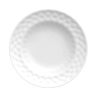Conjunto de Pratos Fundos Com 06 Peças 24cm - Plissan Branco - Germer Porcelanas