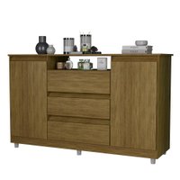 Cômoda com 3 Gavetas e 2 Portas Vênus - Freijó - Móveis Primus