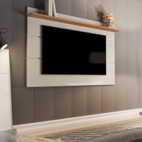 Painel Para Tv 75" Vivare 2.2 - Off White com Nature - Germai