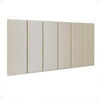 Cabeceira Suspensa Estofada Decoração Quarto Cama Box Casal 1,40 Julia Areia Suede - Lojas RPM