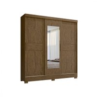 Guarda Roupa Moval Bahamas 3 Portas 2 Gavetas Com Espelho