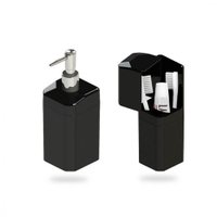 Kit Banheiro Roper Plast Com Porta Escova + Sabonete Líquido