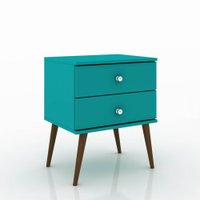Mesa De Cabeceira Movelbento Retrô Com 2 Gavetas RT3032