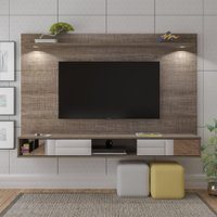 Painel De TV Suspenso Artely Platinum Para TV Até 60 Polegadas Canela