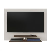 Painel De TV Suspenso Artely Jet Plus Para TV Até 42 Polegadas Off White/Amendoa