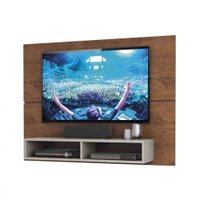 Painel De Tv Zanzini New Slim Para Tv Até 49 Polegadas Natura/Off White