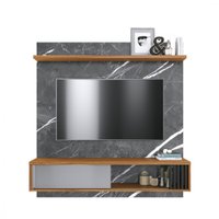 Painel Home Colibri Suspenso Ilhéus P/ TV até 55 Polegadas Grigio/Noce Milano