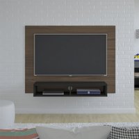 Painel De TV Suspenso Artely Flash Para TV Até 42 Polegadas Amendoa com Preto
