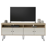 Rack Para TV Artely Liberty Com 4 Portas Carvalho/Off White