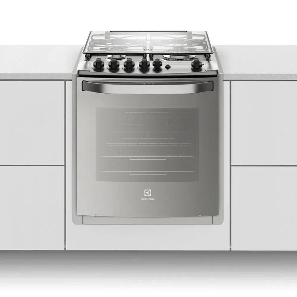 Fogão de Embutir Electrolux 56EXT 4 Queimadores Inox Bivolt 63048EBA088