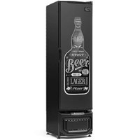 Cervejeira Gelopar Frost Free 228 Litros Porta Cega Adesivada Preta 110V GCB-23 E/PR