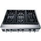 Rangetop de embutir semiprofissional Brastemp Gourmand 6 bocas inox com chamas de alta potência e simmer - BDR90AR