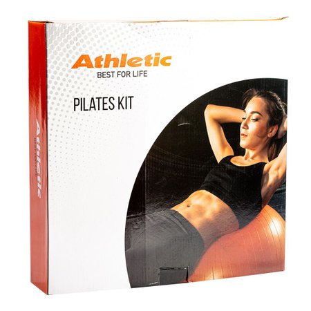 Kit Pilates/Yoga Athletic com Anel de Pilates + Bola de Ginástica 65 cm + Faixa Elástica 15555