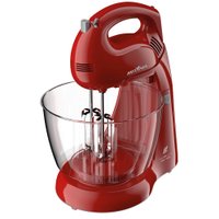 Batedeira Perola 550 Cristal Duo Turbo 2 Tigelas 500W Britânia Vermelho