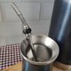 Bomba De Chimarrão 19cm Com Bojo Pera Removível Com Rosca Bomba De Inox Anel De Pedra Ágata Preta Redonda Taumer