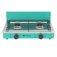 Fogao de Mesa 2 Bocas Venax Flamalar Vetro Vermelho Gas GLP