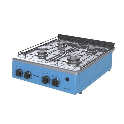 Fogão 4 Bocas Venax Grand Petit Vetro Azul - Bivolt - Grpv440 Fogão 4 Bocas Venax Grand Petit Vetro Azul - Bivolt - Grpv440