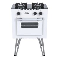 Fogao 2 Bocas Venax Mini Cook Branco Gas GLP