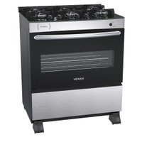 Fogao 6 Bocas Venax Picasso Vitreo Inox Gas GLP