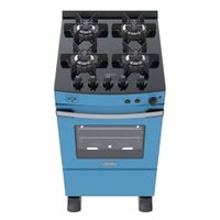 Fogao 4 Bocas Venax Gaudi Vetro Vitreo Azul Gas GLP