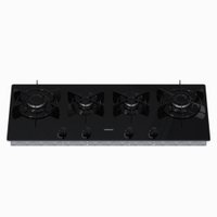 Cooktop arena Linear 4Q Preto Gás  GLP
